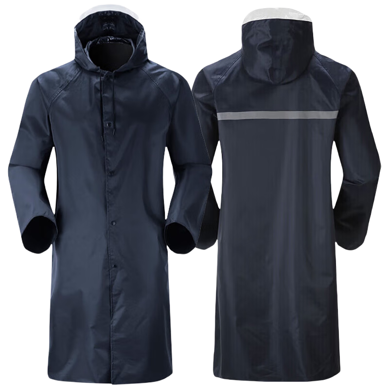 Gongtai Thickened Adult One-Piece Raincoat, Outdoor Heavy Rain Protection, Oxford Cloth Long Full-Body Rain Poncho, XL