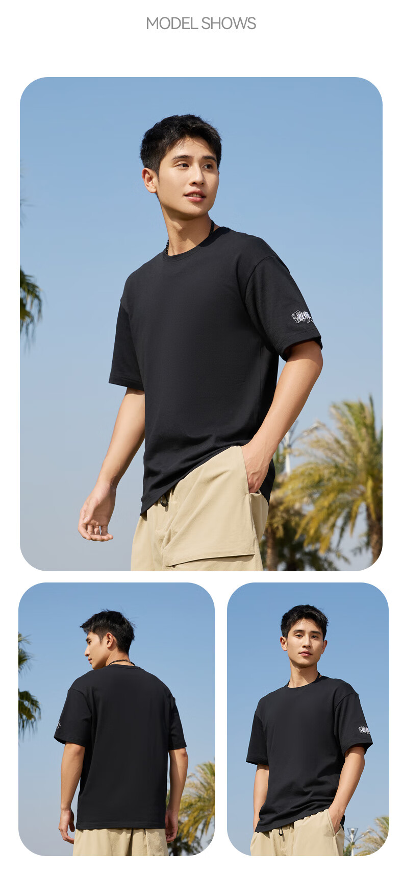 QIAODAN Short-Sleeve T-Shirt, Unisex Style for Men And Women, New Summer Release, Breathable Thin Fabric, Solid Color Undershirt, Couple's Wear 11