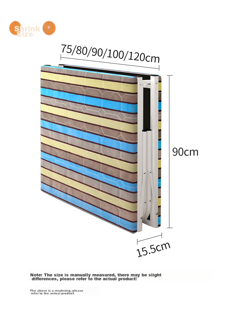 Quanpinwu Folding Bed, Single Bed, Nap Bed, Simple Portable Bed for Rental Apartments, Hospital And Home Use, Accompanying Bed, Camp Bed 16