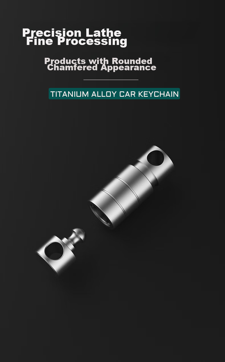 YORA Titanium Alloy Anti-Drop Quick-Release Car Key Ring Connector, Bidirectional Universal Ring, Parent-Child Buckle, EDC Tool, USB Drive Lanyard Clip 4