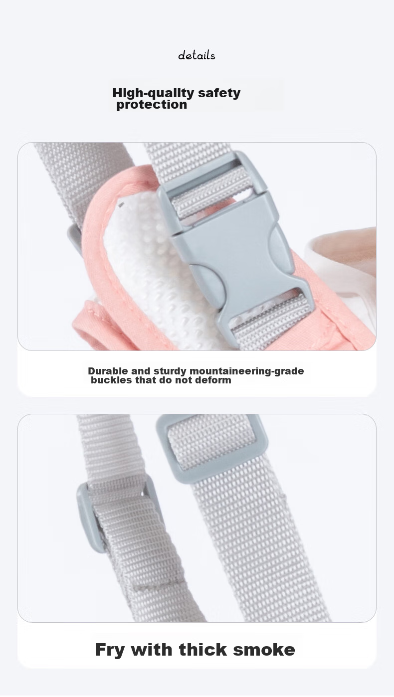 COOKSS Baby Walking Aid Strap, Toddler Learning to Walk Tool, Anti-Lost Cord, Safe And Non-Choking, Pink, Breathable 9