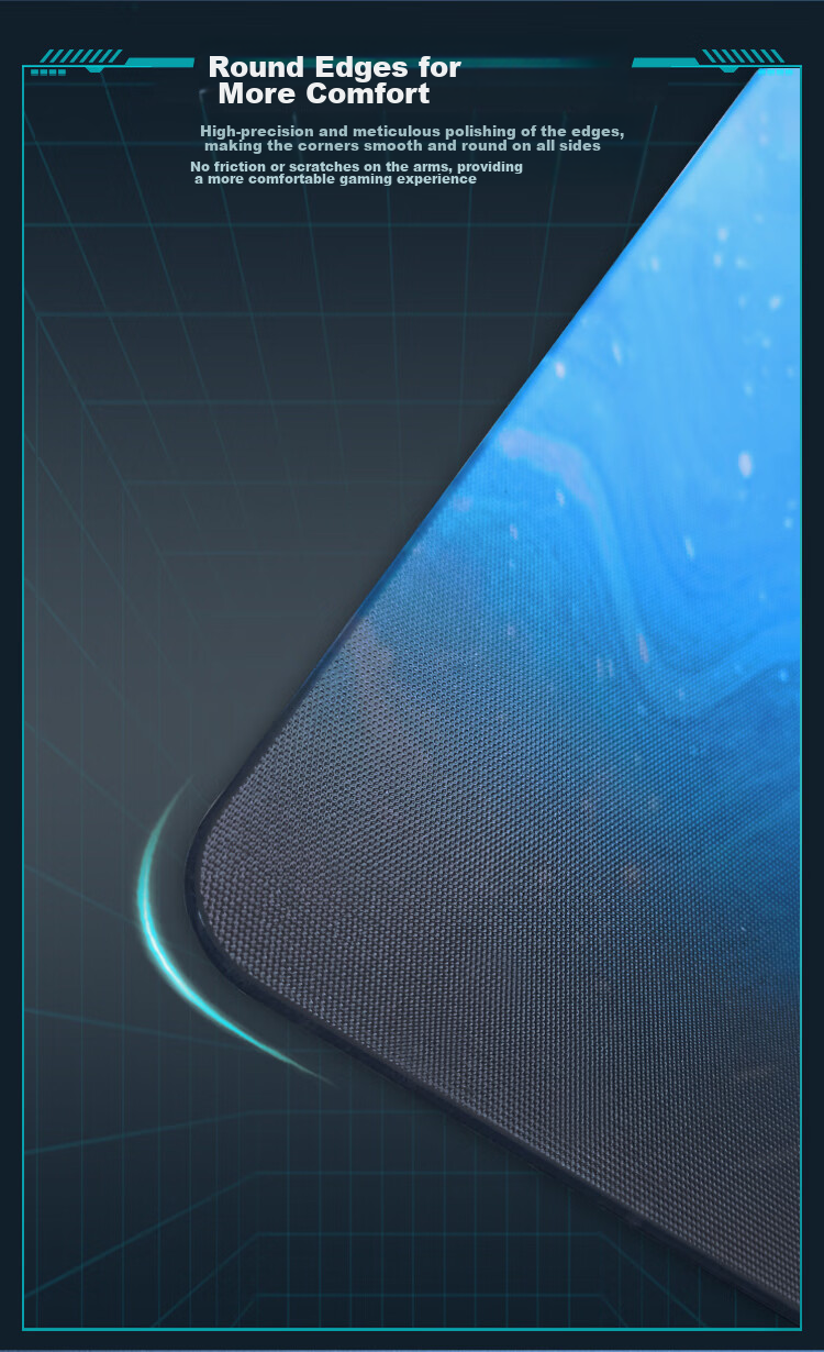 DAREU Full Steel Tempered Micro-Etched Photovoltaic Glass Mouse Pad, FPS Smooth Gaming E-Sports Mouse Pad, Waterproof Sweat-Resistant Large Size CSGO/Valve/Professional Grade Desk Mat, Cloud Flow 8