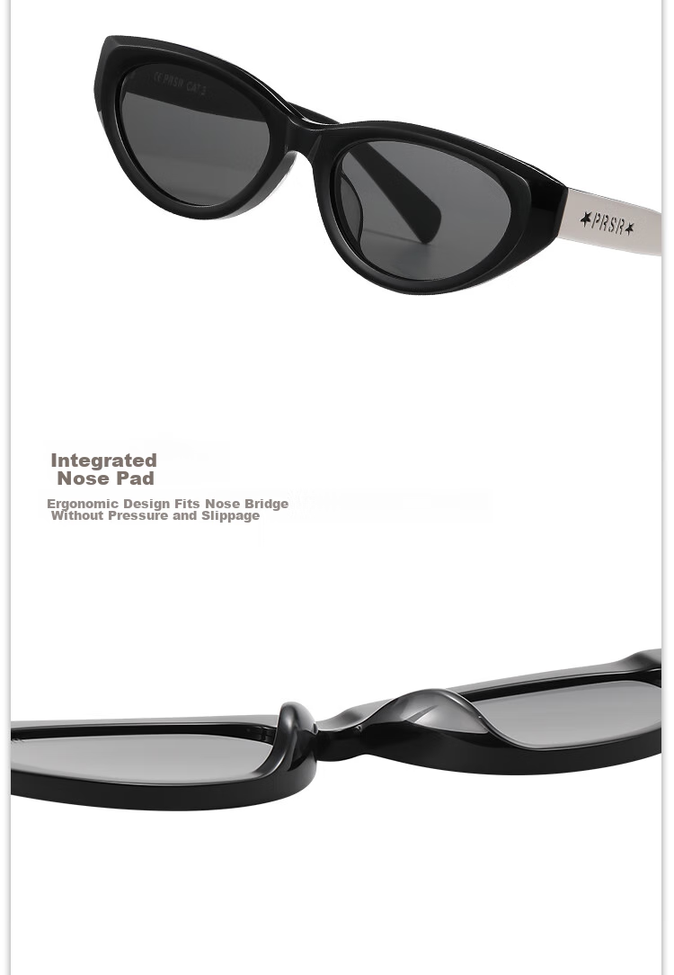 Prsr [Qianjin Frame] Celebrity-Style Sunglasses, High-End Retro Cat-Eye Sun Protection Glasses PS3062-B 4