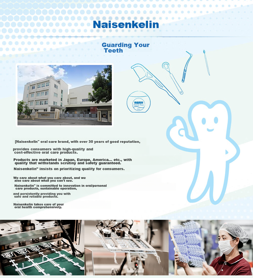 Naisenkelin Flat Dental Floss Picks, Portable Family Pack for Cleaning Teeth Gaps, 1100 Pieces * 1 Bag, Taiwan-Made (With Portable Box) 8
