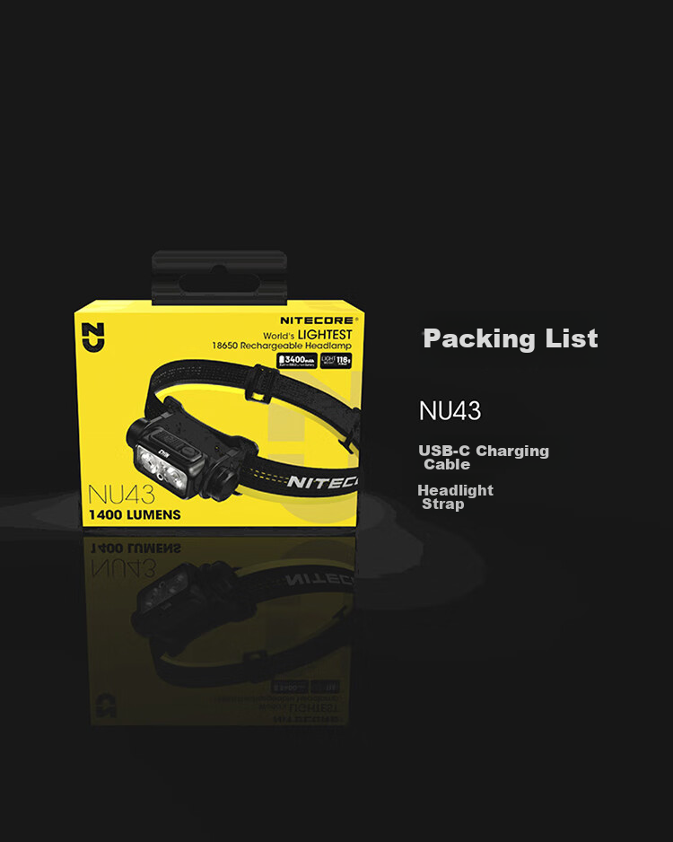 NITECORE NU43 Headlamp, Outdoor High-Intensity Long-Lasting Battery Life, Outdoor Work Lighting, Hiking, Mountaineering And Travel 14