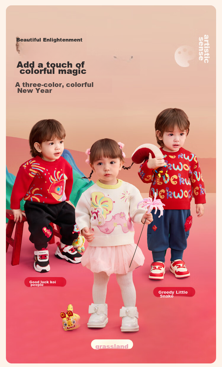 BALABALA Children's Clothing, Baby Sweater Knitwear, Boys And Girls Spring Outfit, Cute Baby Clothes for Kids 7