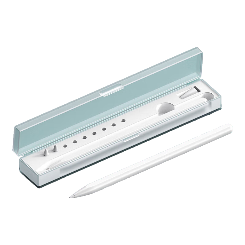 Aolang Compatible with Huawei M-Pencil Stylus Case, HUAWEI M-Pencil 1/2/3 Generation Third-Generation Star Flash Touch Pen Soft Grip Anti-Drop Storage Box, Matte White