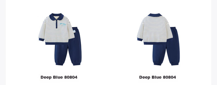 Minibala Long-Sleeve Set for Boys And Girls, Children's Sporty Preppy Style Sweatshirt And Pants Two-Piece Spring Outfit [Artist Collaboration] 22