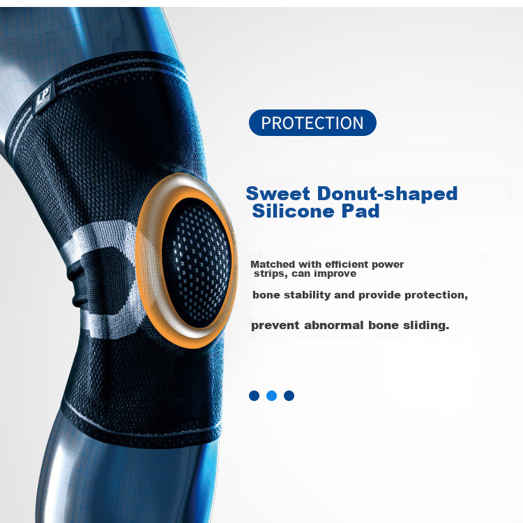 LP Sports Knee Brace with Double Spring Support for Basketball, Badminton, Running, Outdoor Protection Equipment Jingrui 170xt Black S 4