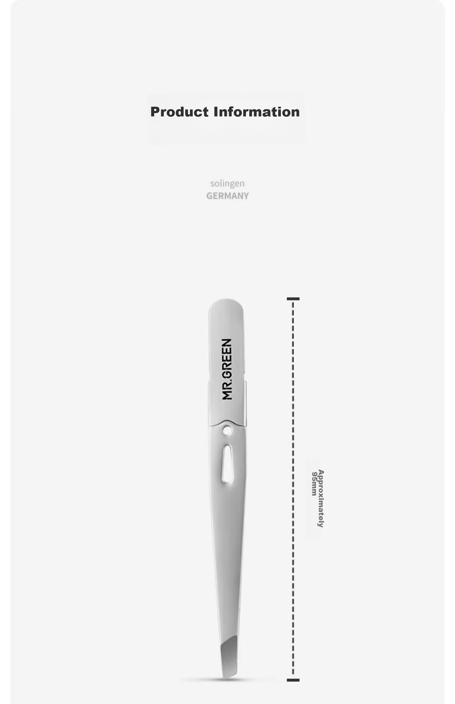 MR.GREEN German Tweezers Hair Removal Eyebrow Pluckers Beard Pluckers Armpit Hair And Gray Hair Removal Tools, Imported Stainless Steel Mr-2168NI 22