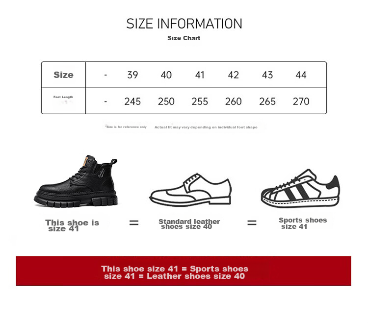 Bull Family Men's Autumn Winter British Style Martin Boots High-top Retro Versatile Work Boots Thick-soled Durable Shoes for Men 24