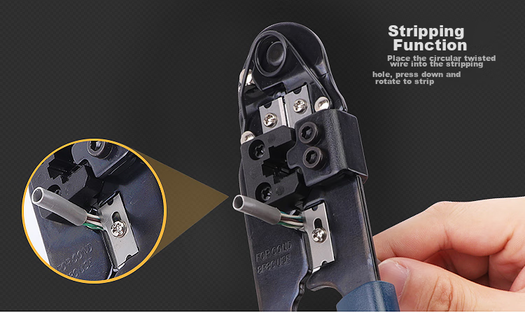 Pro'sKit 8P Network Cable Crimping Pliers, Single-Port Network Cable Crimper, 808-376C 6