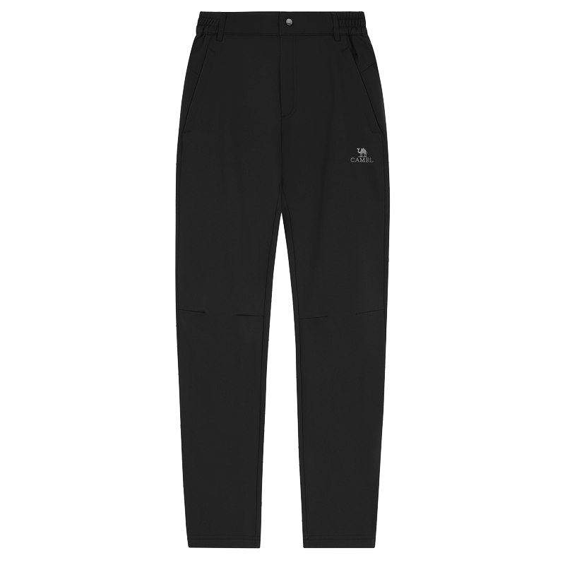 CAMEL Outdoor Men's Softshell Pants Warm Fleece Lined Windproof Water-Repellent Hiking Trousers A1W2VV125