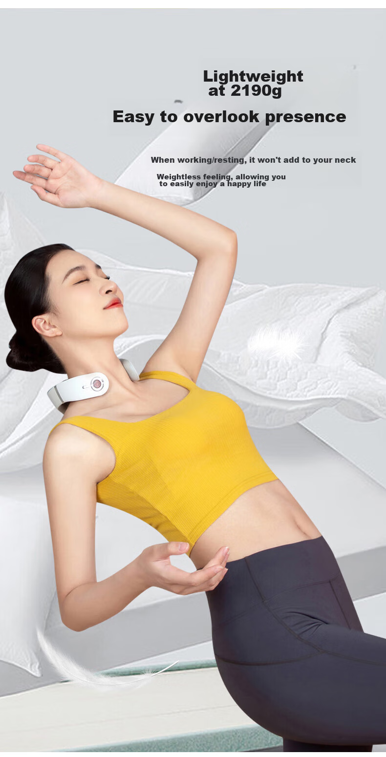 Manyue Cervical Massager, Shoulder And Neck Massage Device, Neck Massager with Smart APP 6D, Birthday Gift 6
