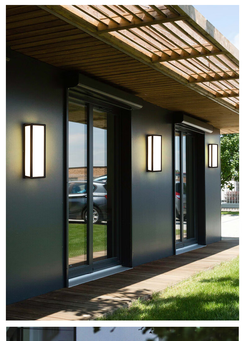 ZIDENG Outdoor Wall Light, Waterproof for Home Use, Suitable for Hallways, Stairs, Courtyard, Entrance, Modern And Simple Design, Balcony Lighting Fixture 2