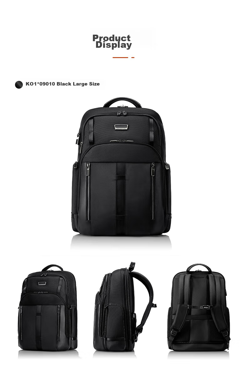 Xinxiuli Large Coffee Bag Men's Backpack, 15.6-Inch Laptop Bag, Business High-End Large Capacity Travel Bag, Father's Gift KO1 14