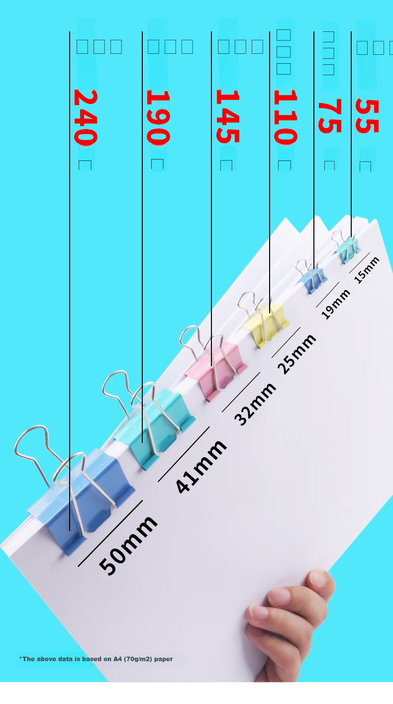 M&G Stationery Popular Product, 50 Metal Clips for Paper Pushers And Paper Clamps, Refill Pack of 50, ABS916A8 3