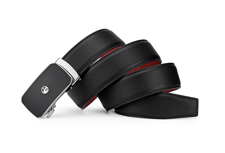 Goldlion Men's Belt, Top-Grain Leather, Automatic Buckle, Red Waistband Gift Box, Zodiac Year Trouser Belt, Birthday Gift 18