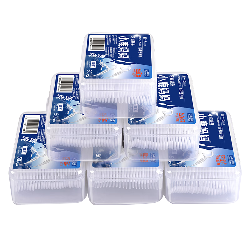 FAWNMUM Professional Dental Floss Picks for Teenagers, 52 Pieces/box, 6 Boxes, 312 Pieces Total