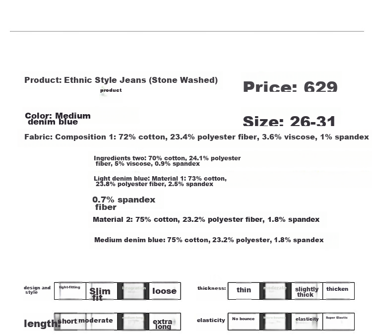 Dme [Light Ethnic Style] Spring And Summer Mid-Rise Straight-Leg Zipper Cropped Pants Women's Trousers Women's Jeans 10
