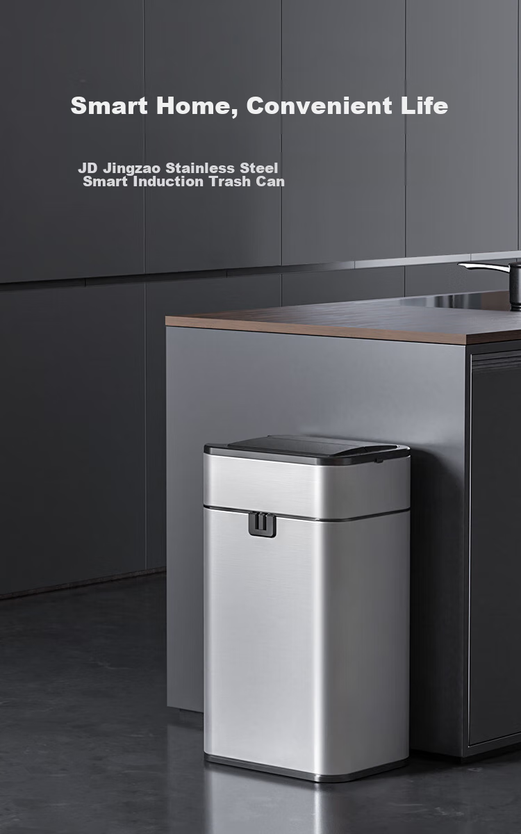 JD Original Stainless Steel Smart Sensor Trash Can 15L with Lid for Bathroom, Kitchen, Living Room And Office 2