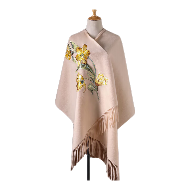 Hangsifu Pure Wool Scarf, Large Size Wrap Shawl, Gift for Elders And Mothers, Birthday And Holiday Present, Ladies' Practical Gift Box