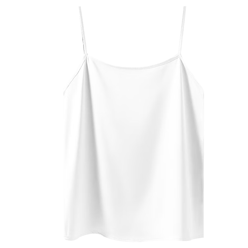 MiiOW Women's Camisole Tank Top for Spring And Autumn, Inner Or Outer Wear, Beautiful Back Design, Faux Silk Thin Strap Basic Versatile Undershirt