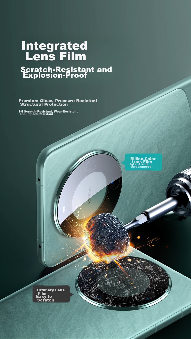 ESR Lens Protector for Huawei Mate60, Rear Camera High-Definition Clear Quick-Apply Self-Aligned Anti-Scratch Anti-Glare Tempered Glass Film for Smartphone Back 6
