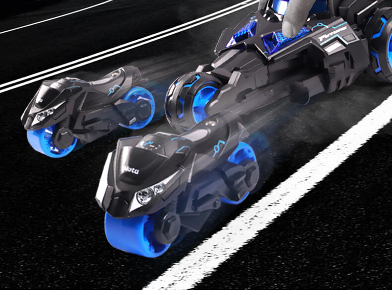 Feibei Children's Toy, Boys' Birthday Gift, Alloy Toy Car, Ejection Motorcycle Racing Car, Ages 3-10 6
