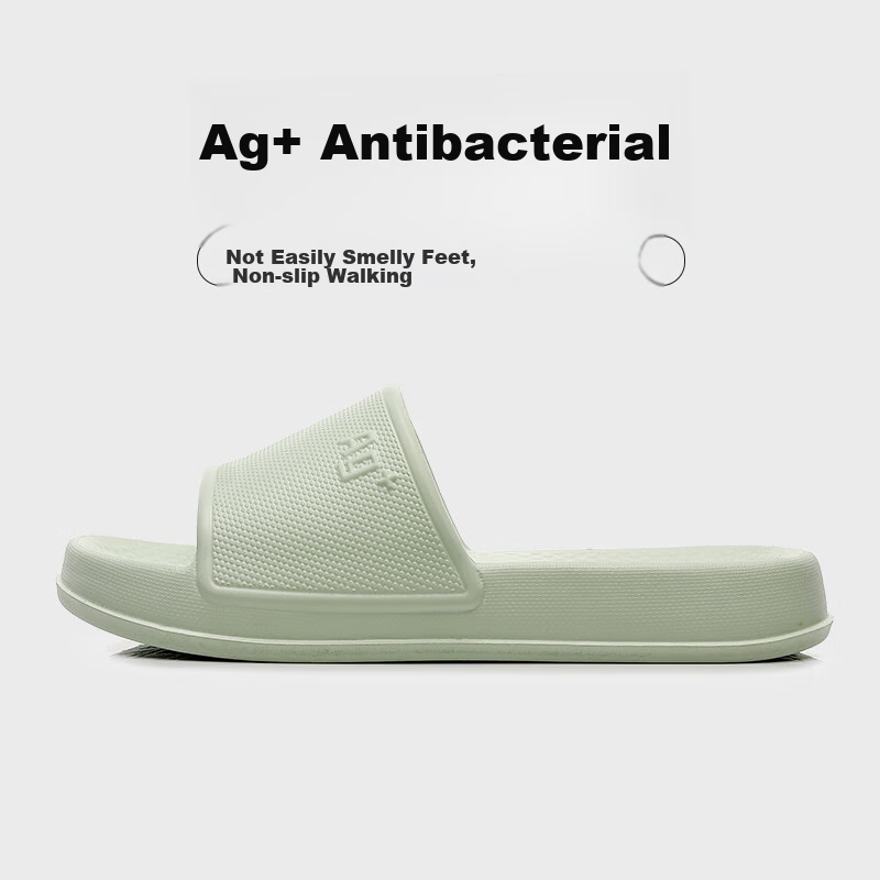 GUOLUOFEI Antibacterial Slippers for Men And Women, Summer Stepping-In Feeling Couple Bathroom Shower Outdoor Sandals, Light Green, Size 36-37