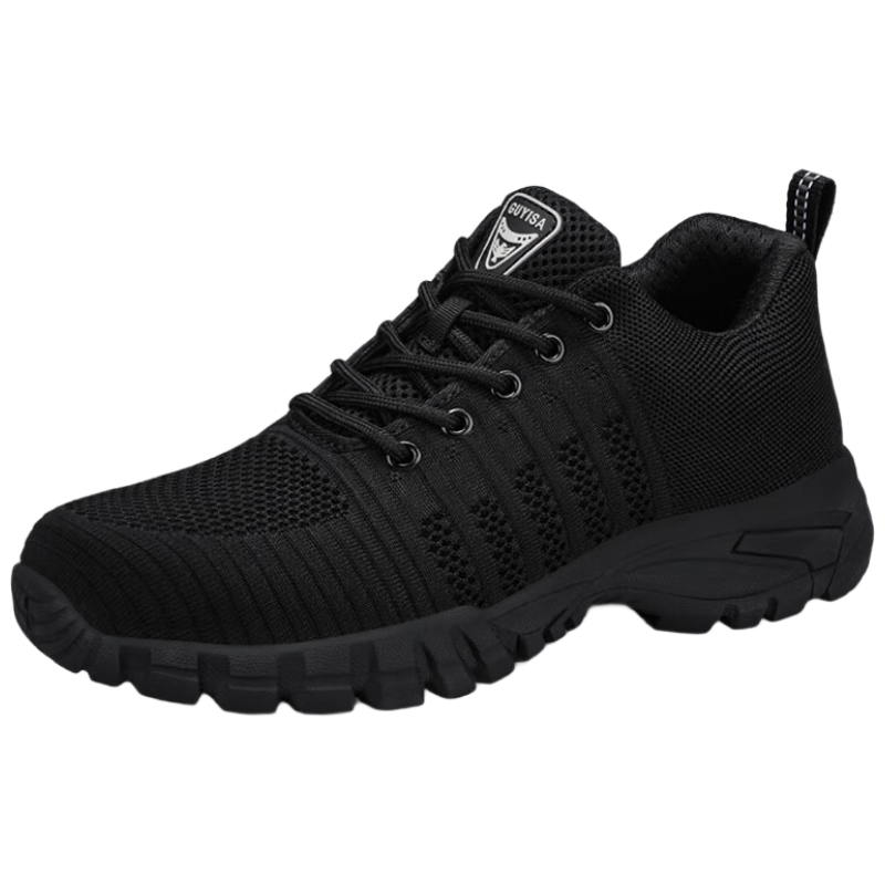 JUNBU Safety Shoes for Men, Summer Breathable Steel Toe Cap, Anti-Smashing And Puncture-Resistant, Comfortable Safety Work Site Shoes 1125 Size 40
