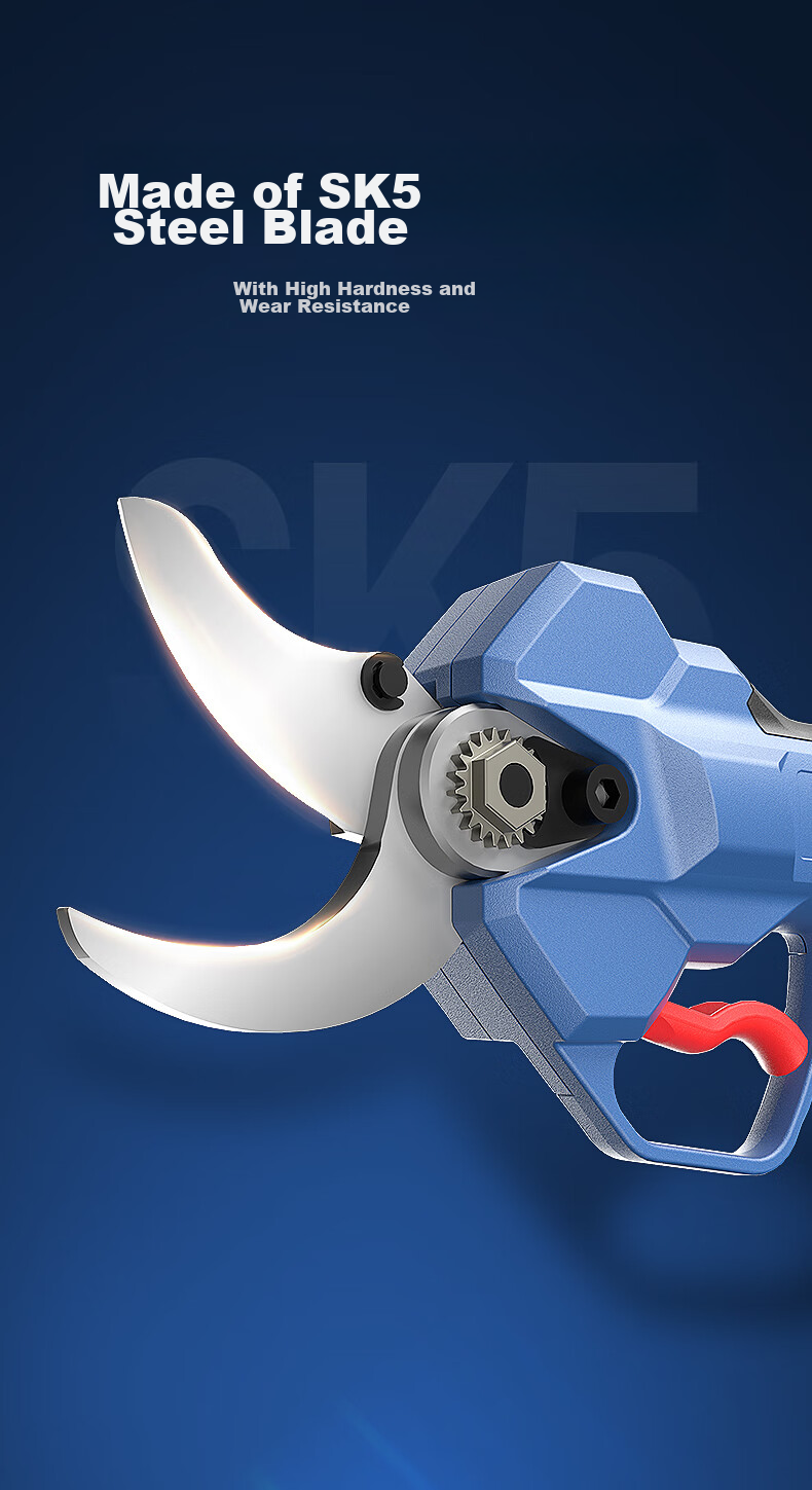 Dongcheng Pruning Shears with Lithium Battery, Brushless DCYD35SAM Electric Pruning Shears, 20V 2.0Ah Dual Battery 13