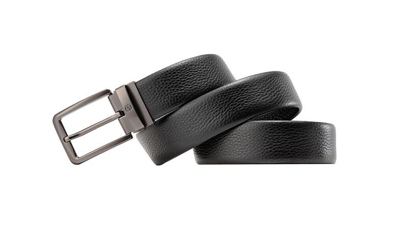 Aokang Men's Belt with Pin Buckle, Top-Grain Leather Waistband, Business Trouser Belt, Birthday Gift for Husband 9