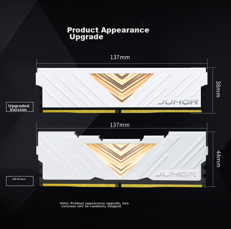 JUHOR 16GB DDR5 6000 Desktop RAM Hynix A-die CL28 No RGB AI Optimized 9