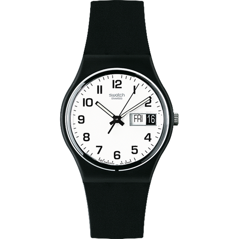 Swatch Swiss Watch, Luminous Date Display, Quartz Wristwatch for Middle And High School Students, Exam Graduation Gift, ONCE AGAIN 2.0