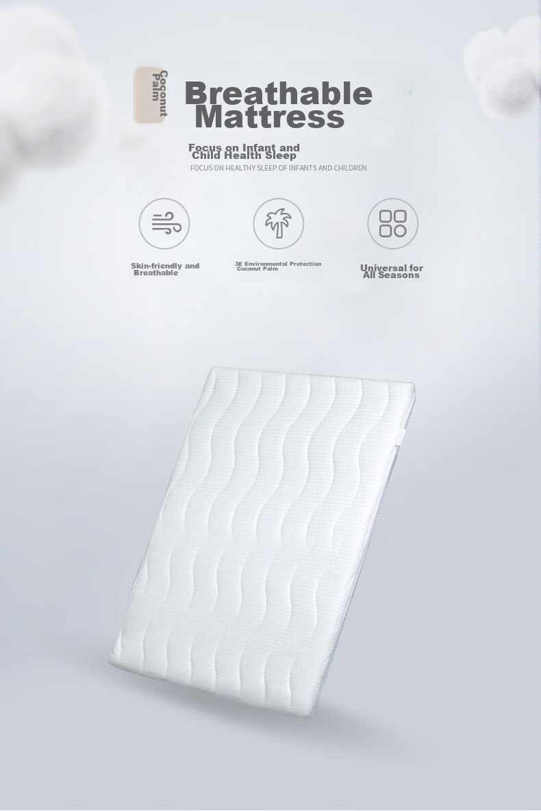 Zhibei Baby Latex Coconut Palm Mattress, Newborn Mattress, Infant Sleeping Pad, Children's Modular Bed Coir Mat, 110X61X5 2