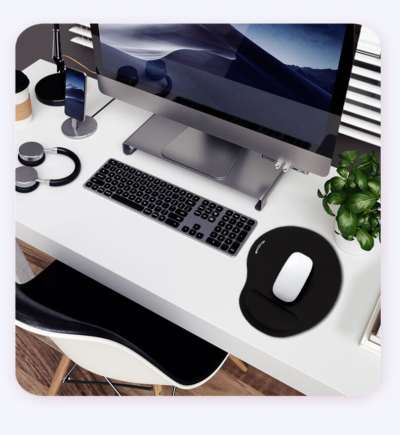 EXCO Extra Large Soft Wrist Support Mouse Pad, Wrist Rest, Thick Memory Foam, Laptop Pad for Men, Add-On Item, E-Sports Gaming, Ergonomic, Business Comfortable Office Gray 3791 8