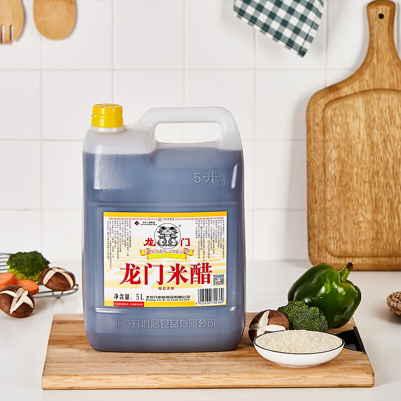 龙门 米醋3.5度 5L 老北京米醋中华老字号 实惠大规格餐饮装