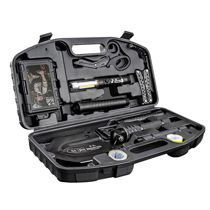 HX OUTDOORS Multifunctional Car-Mounted Military Shovel Set, Camping And Emergency Rescue Tool Kit, Car-Mounted Set