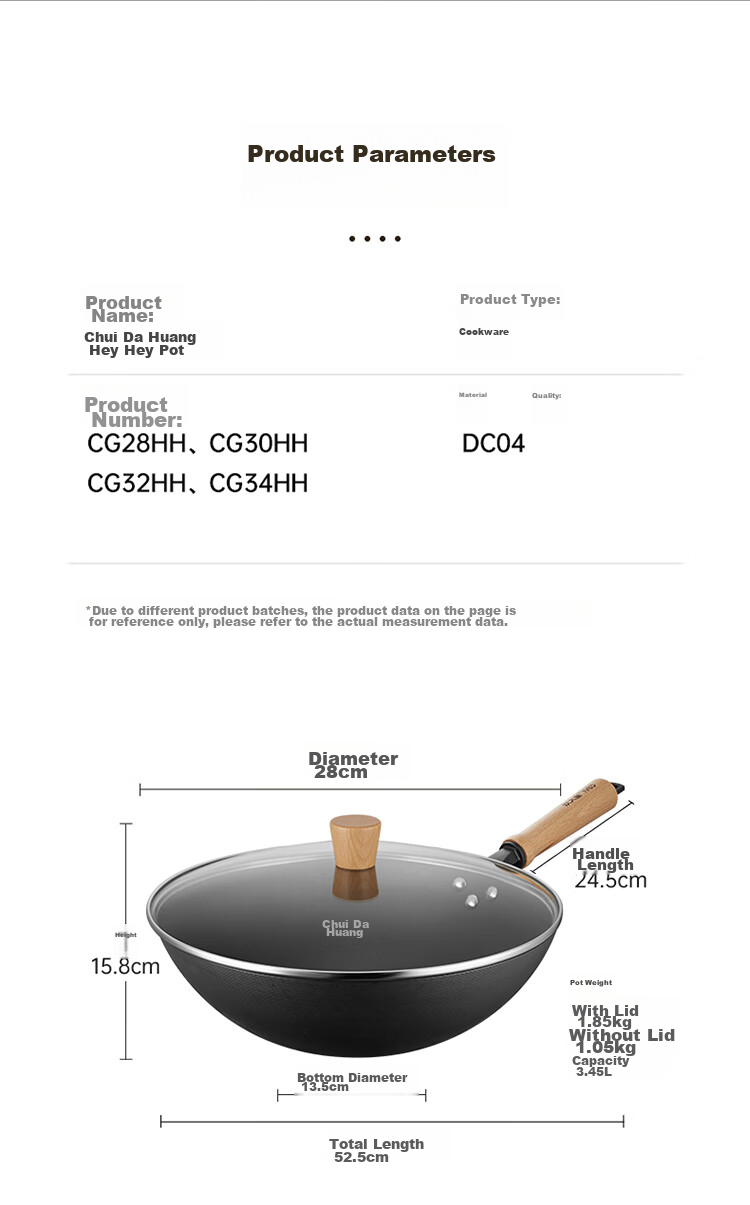 COOKER KING Non-Stick Wok for Home Kitchen Cooking, Traditional Iron Gas Stove Compatible, Uncoated Large Iron Wok, Extreme Iron Wok, 34cm 10