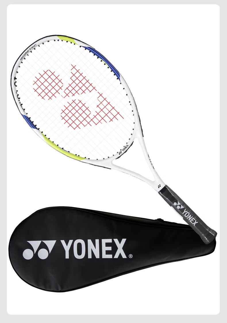 YONEX Tennis Racket Beginner Training Lightweight Durable Integrated Frame ELITE White Navy Pre-Strung 9