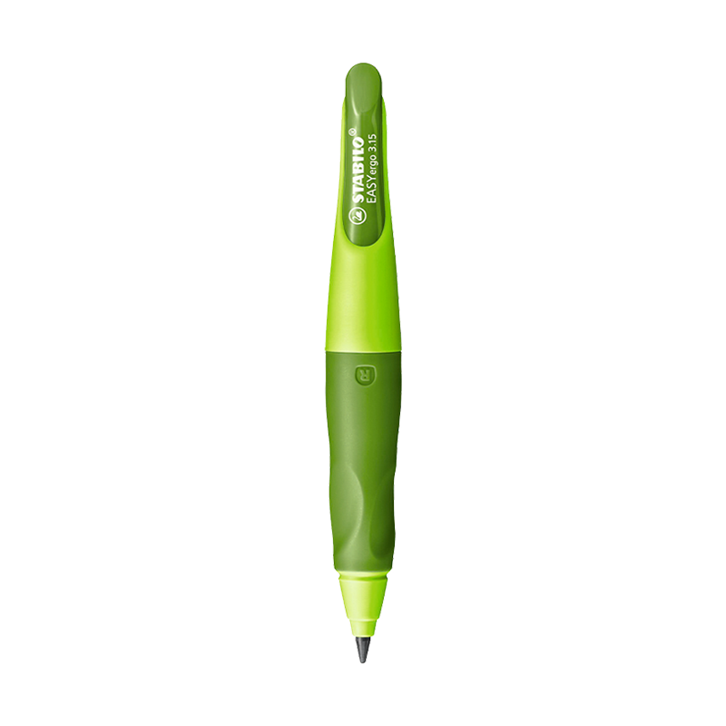STABILO Chubby Pencil, German Children's Mechanical Pencil, Specialized for Handwriting Practice, Ergonomic Design to Correct Grip Posture, 3.15 Green (With Free Pencil Sharpener Included)