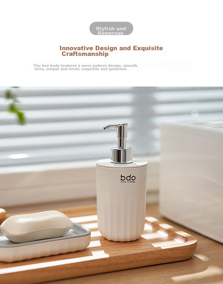 BDO Push-Type Large Capacity Dispensing Bottle, Bathroom Hand Soap Empty Bottle, Hotel Bathroom Replacement Bottle, 320ml 2