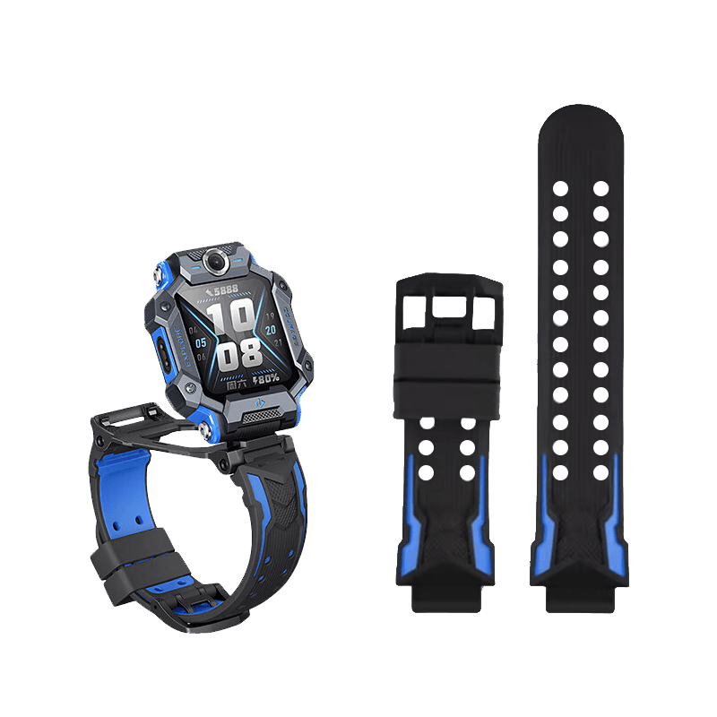 Baking Suitable for Xiaotiancai Watch Strap Z11/Z10/Z9/Z8/Z7/S/A/Z6/Z5/d3/pro Children's Phone Watch Accessory with Screw Rod And Nut, Light Blue