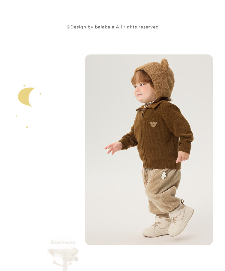 BALABALA Children's Clothing, Baby Sweater, Winter Undershirt for Kids, Infant Wool Sweater, Cardigan, Warm Knitted Cardigan for Boys And Girls 22