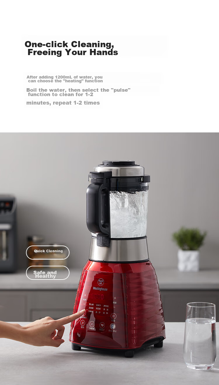Westinghouse WFB-HS0454 Rose Gold Multifunctional Heated Blender Food Processor with Intelligent Heat Preservation for Home Use 16