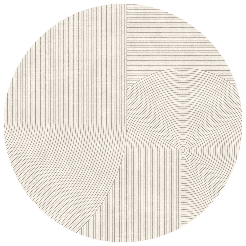 YISHANG Round Swivel Chair Mat, Bedroom Computer Chair Carpet, Office Study Chair, Wheelchair with Silent Foot Pads