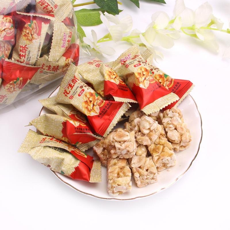 锦大花生酥原味 500g/袋 喜糖 糖果 休闲零食 糕点 招待糖婚庆糖