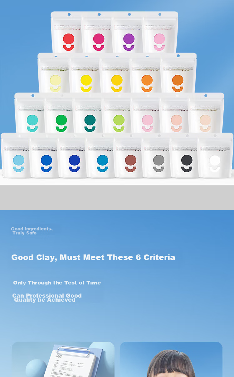 Coloyou Ultra-Light Clay, Handmade Modeling Clay, Lightweight Clay, Play Dough, DIY, 100 Grams, Red Large Package, Toy, No Phthalates 7