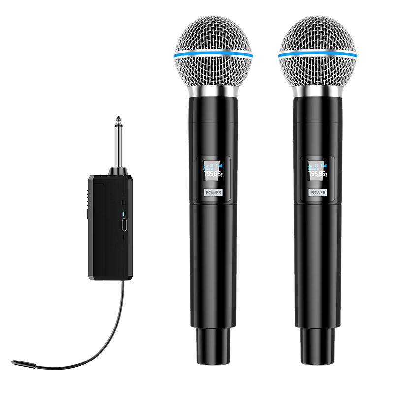 Haomuren Rechargeable Universal Wireless Microphone, Home KTV Singing, Stage Hosting, Speech, Conference, Professional Outdoor Karaoke, TV Speaker, Amplifier, FM Universal One-To